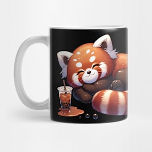 Red Panda Boba Mug